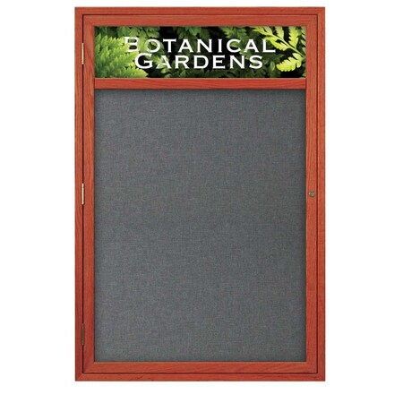 United Visual Products Sliding Glass Door Radius Letterboard, 96"x48", White/Licorice Vinyl UV9024ACS-WHITE-LICORI